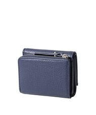 GIANNI CHIARINI WALLETS GRAIN Portafoglio piccolo in pelle martellata BLU NAVY - Portafogli Donna - 3