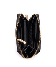 ROCCOBAROCCO LOGO METALLICO Portafoglio medio zip around - Portafogli Donna