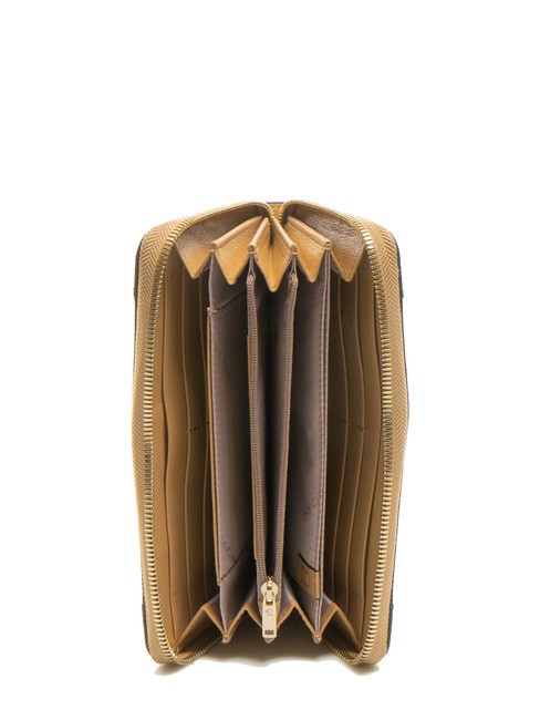 W99 Portafoglio in pelle beige 5 - Portafogli Donna