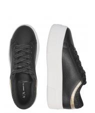 ARMANI EXCHANGE A|X Platform Sneakers con zeppa Nero/nero - Scarpe Donna - 3