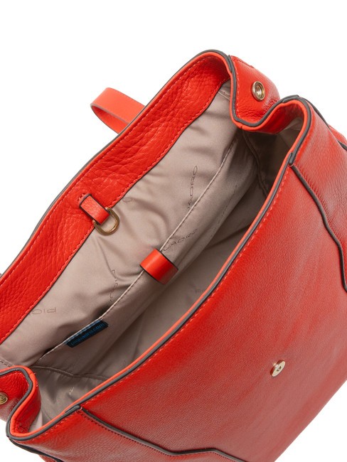 W99  Zaino in pelle ROSSO - Zaini da lavoro porta PC