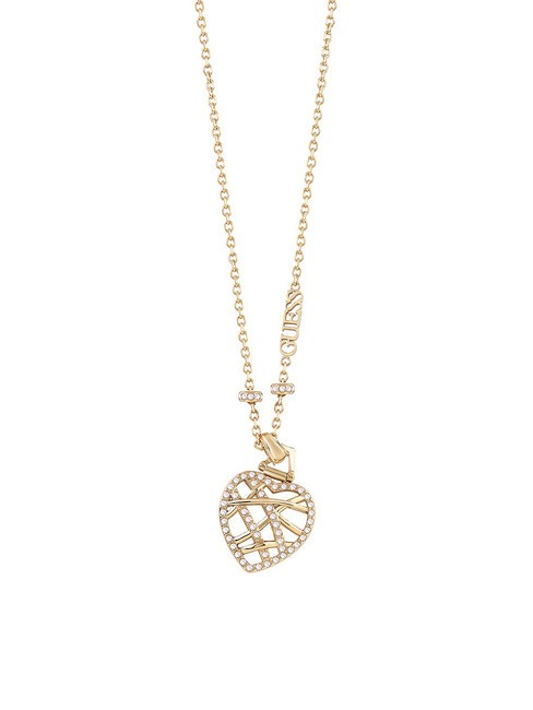 HEART CAGE Collana con pendente yellow gold - Collane