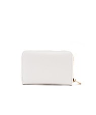 ROCCOBAROCCO LOGO METALLICO Portafoglio medio zip around off white - Portafogli Donna - 4
