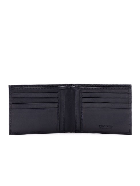 ROBERT Portafoglio in pelle martellata 8cc blu - Portafogli Uomo