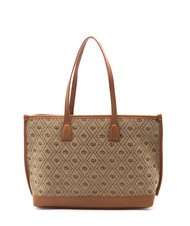 ROCCOBAROCCO FRIDA Borsa shopping in tessuto jacquard naturale - Borse Donna - 3