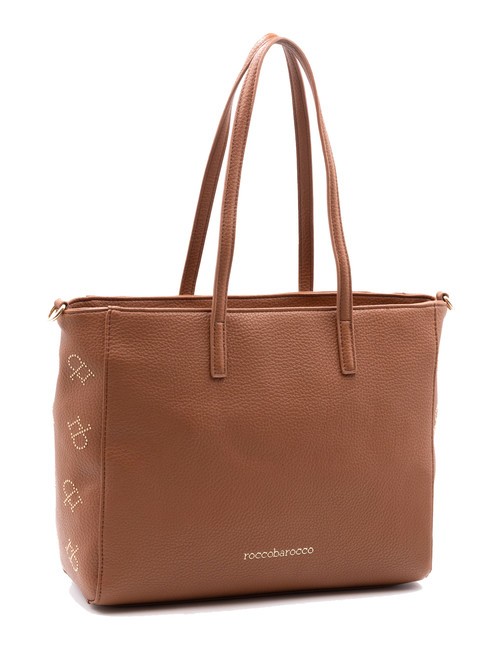 LOLA Borsa shopping con borchiette tan - Borse Donna