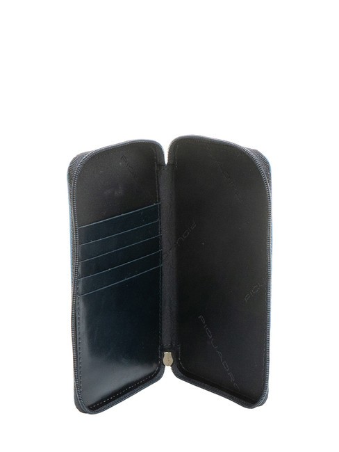 CAMPIONARIO - BLUE SQUARE  Portafoglio in pelle pieno fiore blu - Portafogli Uomo