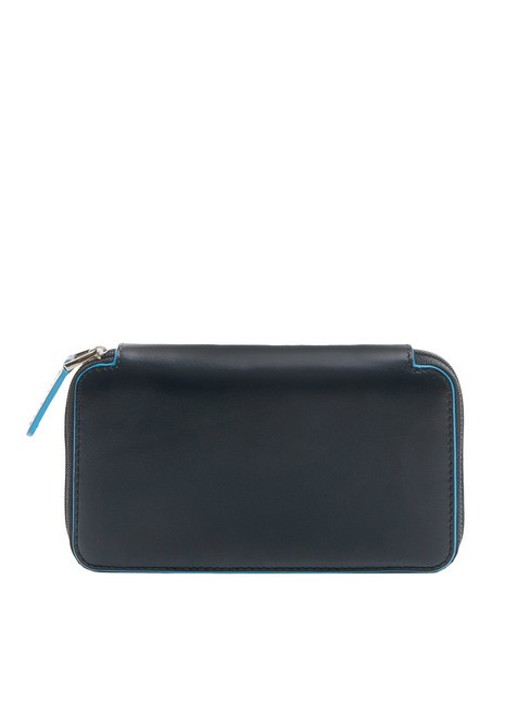 BLUE SQUARE  Portafoglio in pelle pieno fiore blu - Portafogli Uomo