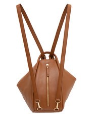 LESAC TRIO  Zaino sacca in pelle martellata cuoio25 - Borse Donna - 4