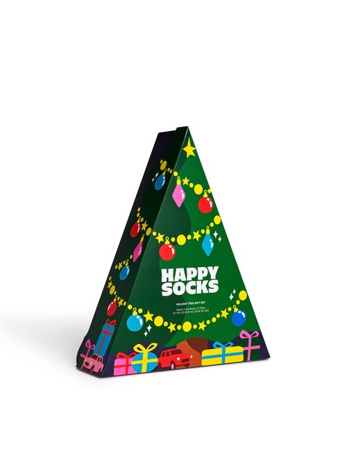 HOLIDAY TREE Gift set calze 3 paia green - Calze Unisex