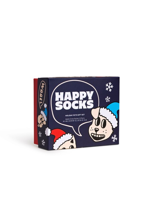 HOLIDAY CAT&DOG Gift set calze 2 paia blue - Calze Uomo