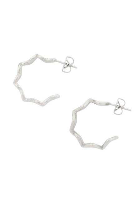 LOVELY GUESS Orecchini semicerchio cuoricini SILVER - Orecchini