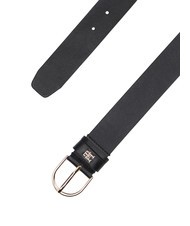 TOMMY HILFIGER ESSENTIAL EFFORTLESS Cintura in pelle Made in Italy black - Cinture - 3