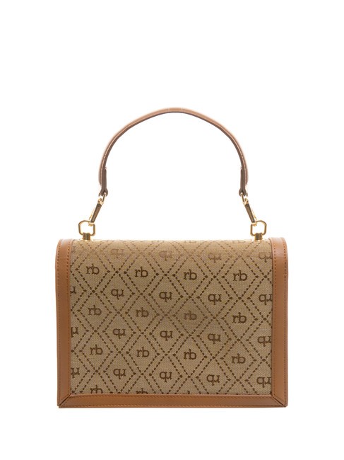 FRIDA Borsa cartelletta in tessuto jacquard naturale - Borse Donna
