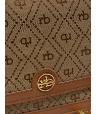 ROCCOBAROCCO FRIDA Borsa cartelletta in tessuto jacquard naturale - Borse Donna - 4