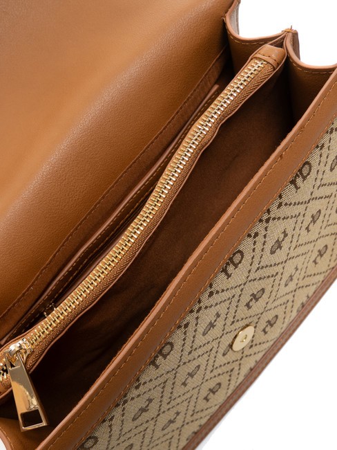 FRIDA Borsa cartelletta in tessuto jacquard naturale - Borse Donna