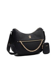 LIUJO ACHALA Borsa a spalla in nylon con pouch NERO - Borse Donna - 2
