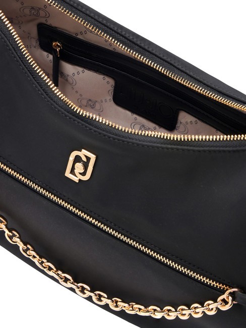 ACHALA Borsa a spalla in nylon con pouch NERO - Borse Donna