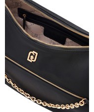 LIUJO ACHALA Borsa a spalla in nylon con pouch NERO - Borse Donna - 6