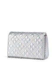 LOVE MOSCHINO QUILTED Pochette con tracolla catena silver - Borse Donna - 2