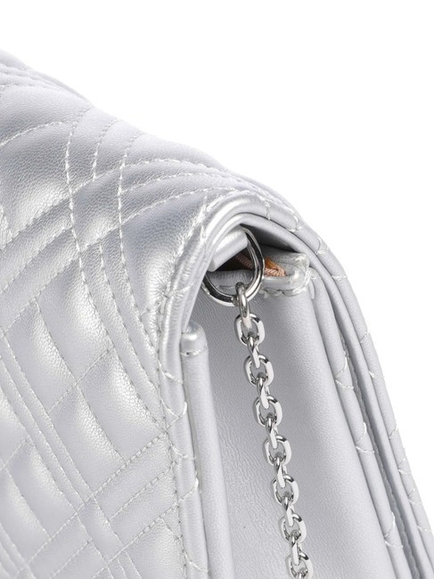 QUILTED Pochette con tracolla catena silver - Borse Donna