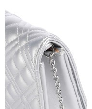 LOVE MOSCHINO QUILTED Pochette con tracolla catena silver - Borse Donna - 3