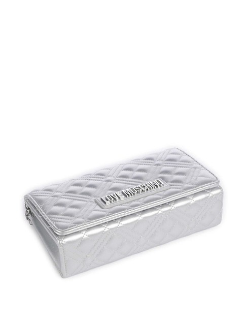 QUILTED Pochette con tracolla catena silver - Borse Donna