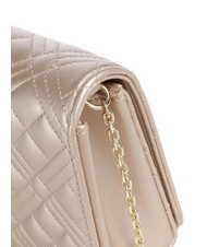 LOVE MOSCHINO QUILTED Pochette con tracolla catena gold - Borse Donna - 3