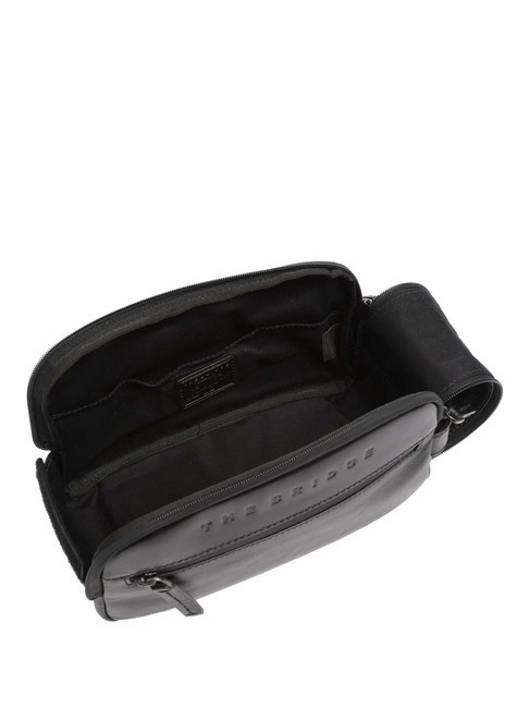 DAMIANO Beauty pochette in pelle nero/rutenio scuro opaco - Beauty Case