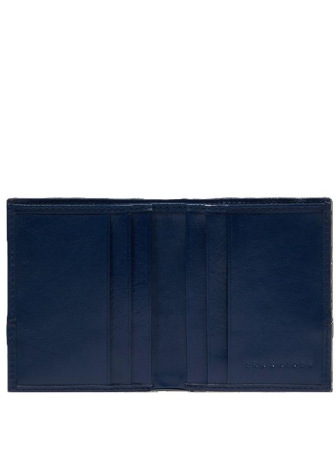 DAMIANO Portafoglio portacard in pelle deep ocean abb. rutenio scuro opaco - Portafogli Uomo