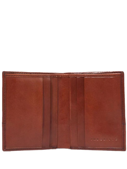 DAMIANO Portafoglio portacard in pelle Marrone/Rutenio                - Portafogli Uomo