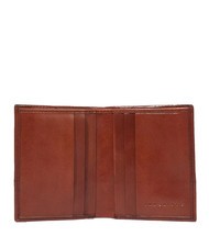 THE BRIDGE DAMIANO Portafoglio portacard in pelle Marrone/Rutenio                - Portafogli Uomo - 2