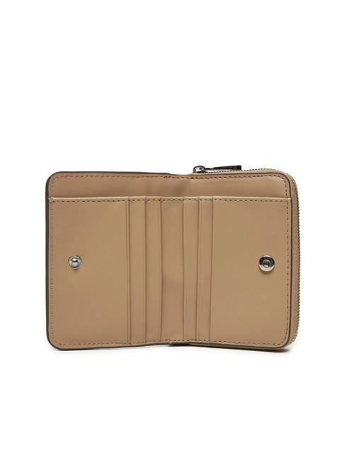 CK JEANS MINIMAL MONOGRAM  Portafoglio zip around medio crockery - Portafogli Donna