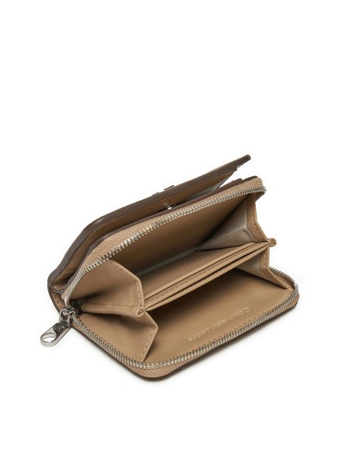 CK JEANS MINIMAL MONOGRAM  Portafoglio zip around medio crockery - Portafogli Donna