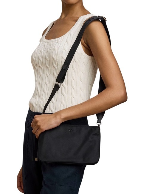 LANDYN Borsa piatta a tracolla in nylon black/black3 - Borse Donna
