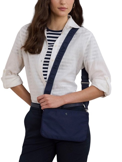 LANDYN Borsa piatta a tracolla in nylon navy2 - Borse Donna