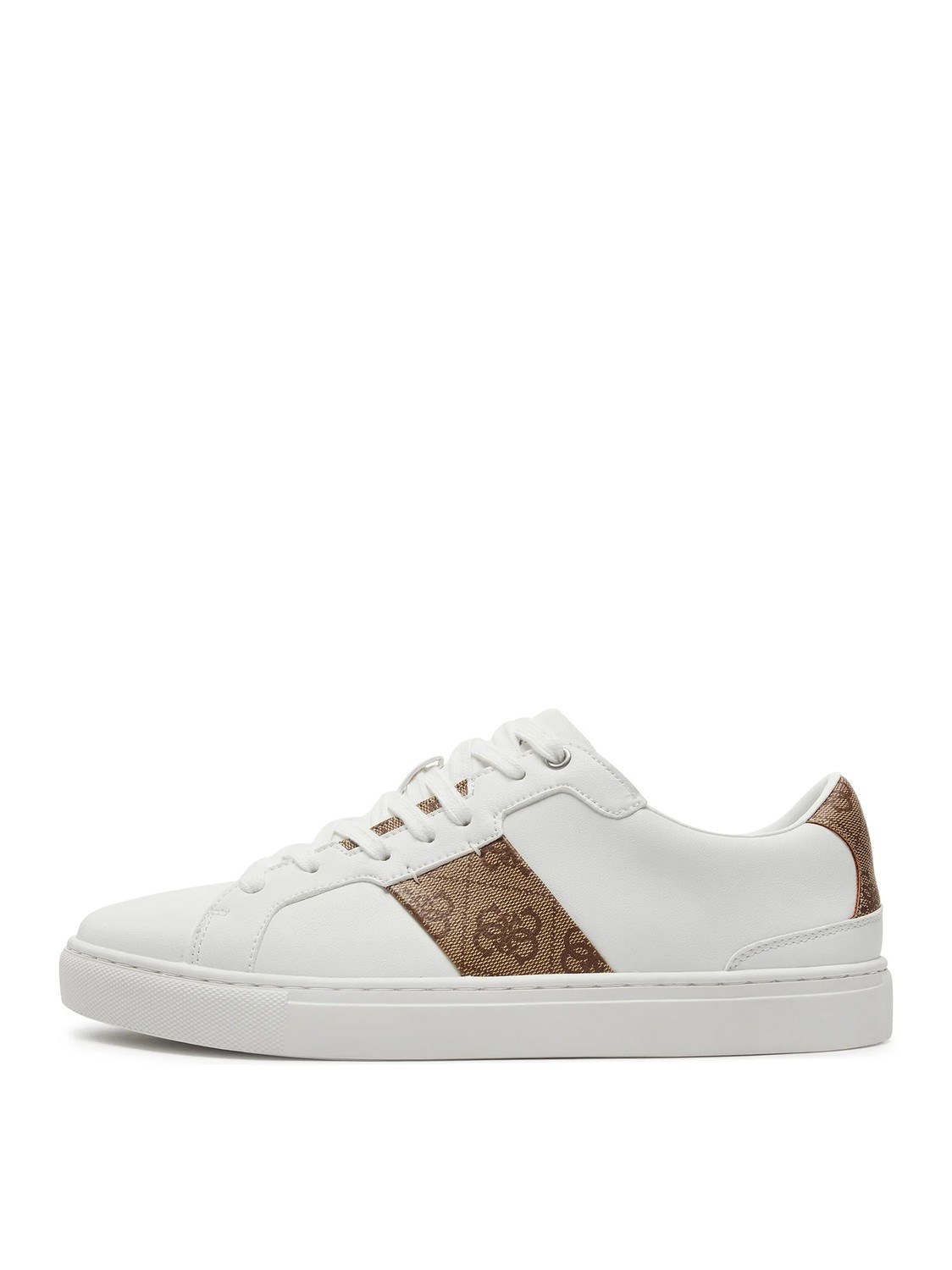 Guess Todi Sneakers White Beige Brown Acquista A Prezzi Outlet!