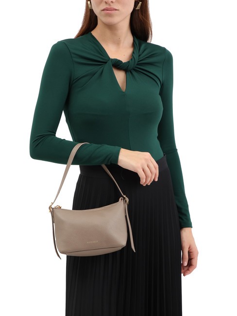 CHERRY Borsa piccola a spalla in pelle warm taupe - Borse Donna