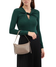 COCCINELLE CHERRY Borsa piccola a spalla in pelle warm taupe - Borse Donna - 4