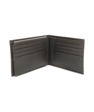 ROCCOBAROCCO STRIPE Portafoglio in pelle con flap moro - Portafogli Uomo - 3