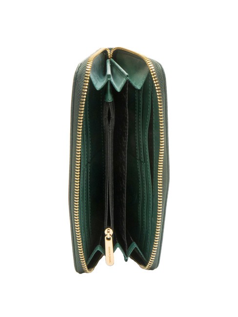 ADELE Portafoglio grande zip around verde - Portafogli Donna