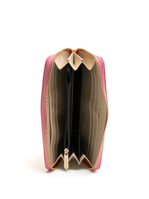GAIA Portafoglio grande zip around fuxia - Portafogli Donna