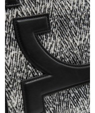 ROCCOBAROCCO ICONIC WOOL Borsa tote con tracolla black/white - Borse Donna - 3