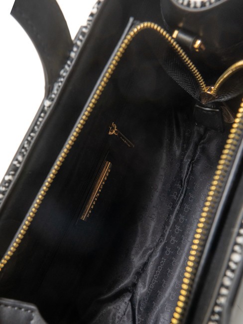 ICONIC WOOL Borsa tote con tracolla black/white - Borse Donna