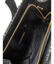 ROCCOBAROCCO ICONIC WOOL Borsa tote con tracolla black/white - Borse Donna - 4