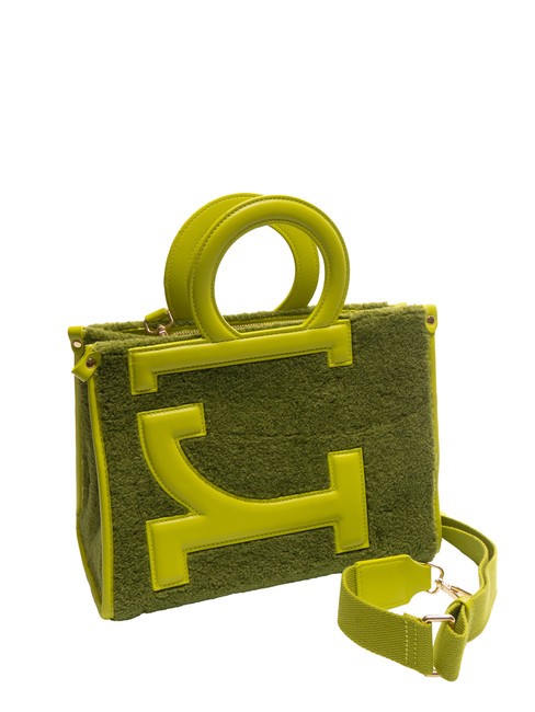 ICONIC TEDDY Borsa tote con tracolla acid green - Borse Donna