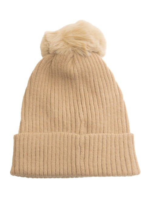 PON PON Berretto con risvolto nocciola - Cappelli