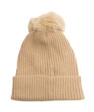 ROCCOBAROCCO PON PON Berretto con risvolto nocciola - Cappelli - 3