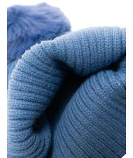 ROCCOBAROCCO PON PON Berretto con risvolto blu - Cappelli - 4