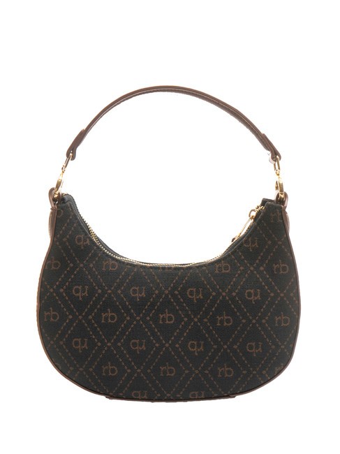 FRIDA Borsa hobo in tessuto jacquard cioccolato - Borse Donna
